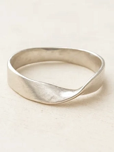 Кольцо из нейзильбера «Волна № 2»