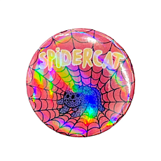 Закатной значок «Spidercat», металл, 35 мм