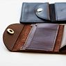 Cкладной кошелек-визитница ручной работы, Kokosina bags, натуральная кожа, коричневый, превью фото 3