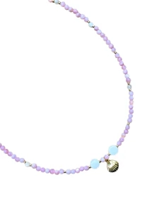 Чокер ручной работы Идеальное совпадение «Ракушка», перламутр, розовый