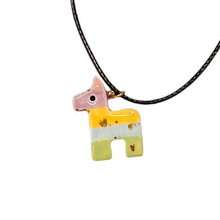 Подвеска ручной работы с пиньятой, разноцветный, керамика, фото 5.