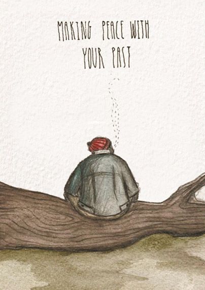 Открытка «Making heace with your past», фото 1.