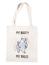 Сумка шоппер «My booty my rules», белый