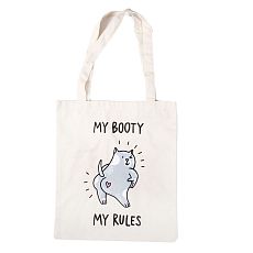 Шоппер «My booty my rules», белый