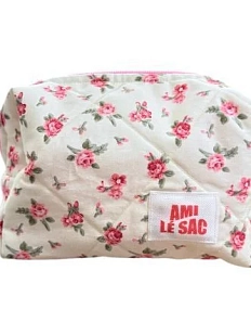 Косметичка ручной работы АМИ (Ami lé sac) «Grand», розовые розы