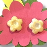 Серьги Августа «Жёлтые цветочки», фарфор, превью фото 2