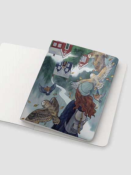 Тетрадь «Вверх ногами», иллюстратор Анна Спешилова, А5, 40 листов, серый, фото 1.