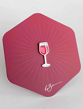 Значок «Винишко», красный