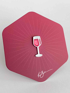 Значок «Винишко», красный