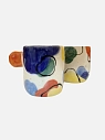 Кружка ручной работы с абстрактным принтом, керамика, разноцветная, 300 мл, превью фото 3