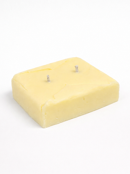 Свеча ручной работы DARI DARI «Сливочное масло», жёлтая, фото 1.