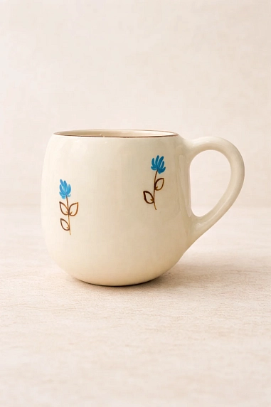 Кружка ручной работы РУКИ В ГЛИНЕ «Воробей», керамика, 250 мл, круглая, фото 2.