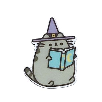 Брошь «Кот Пушин Маг», серый, OKPODOLINS, фото 1.