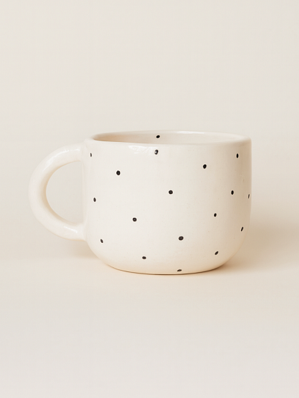 Кружка ручной работы с фигуркой внутри Бегемотик, белая, керамика, 400мл, фото 2.