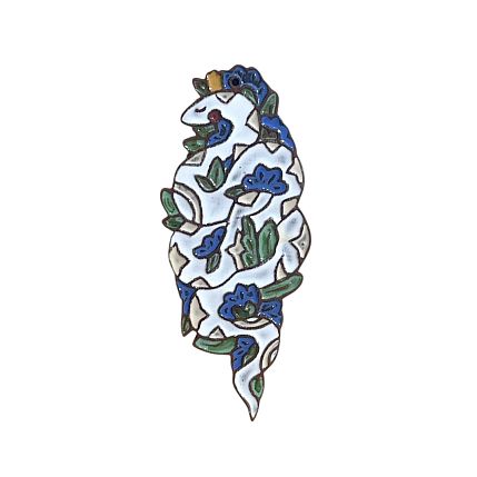 Ёлочная игрушка из керамики «Змея (Символ 2025 года)», Partala ceramics, фото 3.