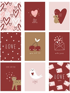 Набор открыток DARI DARI для любимых, 9 шт.