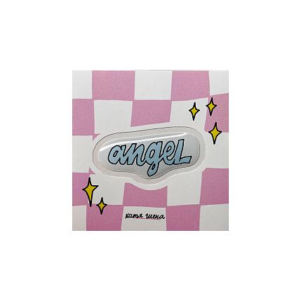 3D Стикер "Angel", голубой, объемный, фото 1.