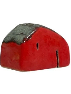 Статуэтка ручной работы Кимбриа «Красный домик», маленький, керамика