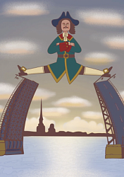 Картхолдер «Разводные мосты», бежев