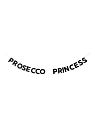 Бумажная гирлянда из букв Tak.sebe.prazdnik «PROSECCO PRINCESS», чёрная, картон, 240 г/м², превью фото 1