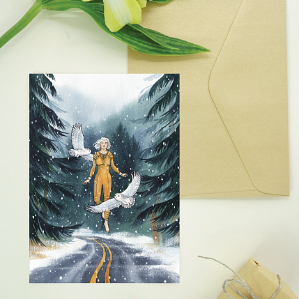 Открытка Анна Спешилова «Левитация», односторонняя, фото 3.