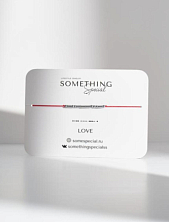 Браслет язык Морзе Something Special «Love» на красной нити