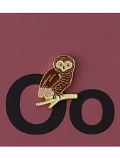 Металлический значок Heart of Moscow «Сова» серия Зоопарк