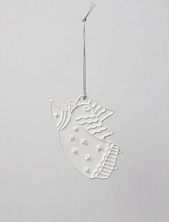 Ёлочная игрушка из керамики «Ангел», Partala ceramics