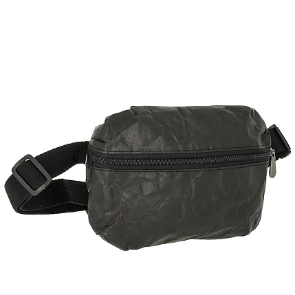 Поясная сумка Ranzel Bags «Dirox Black», тайвек, чёрная, фото 2.