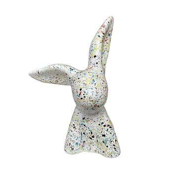 Статуэтка ручной работы Кролик, разноцветная, керамика, фото 1.