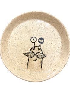 Тарелка ручной работы в ассортименте, керамика, 12 см