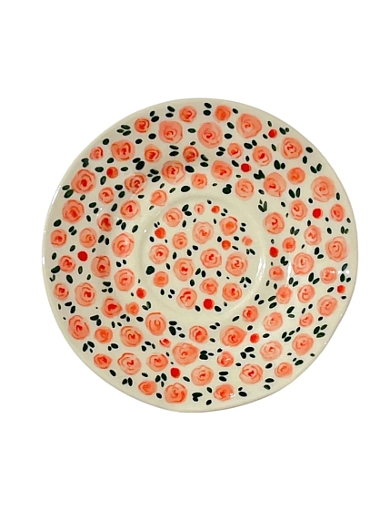 Чайная пара ручной работы Slowday Ceramics «Розочки», полуфарфор, 200 мл, фото 3.