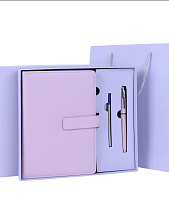 Подарочный набор с ежедневником «President» и ручкой, сиреневый