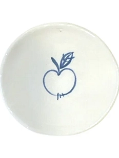 Блюдце Августа с яблочком, 7-8 см