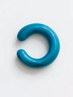 Кафф Лампджой глянцевый, стекло, зелёный