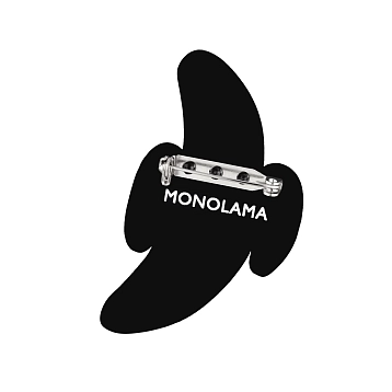 Брошь Monolama «Открытый банан», желтый, фото 3.