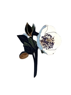 Брошь «Морозник» №2