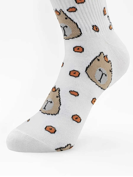 Носки «Капибара с Мандаринками», р-р 35-40, фото 4.