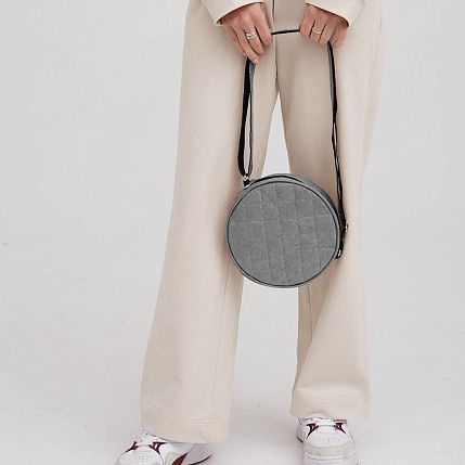 Сумка Ranzel Bags «Lima Gray», тайвек, серая, фото 3.