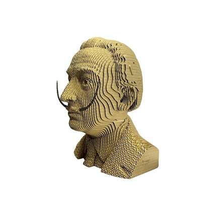 Собранный картонный бюст 3D «Дали», фото 3.
