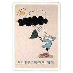 Открытка «Погода в Петербурге. Волкова»