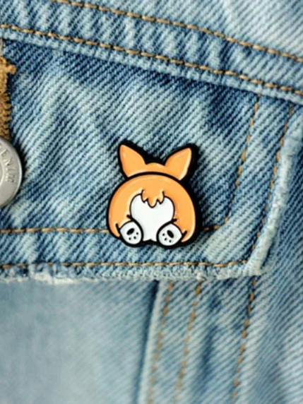 Металлический пин WAF WAF «Мини корги», фото 5.