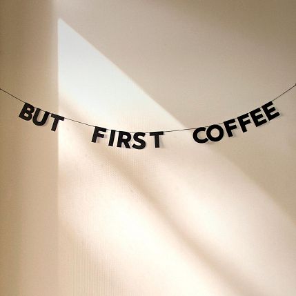 Гирлянда «BUT FIRST COFFEE», фото 2.