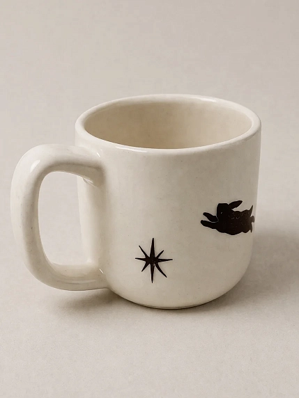 Кружка ручной работы Домик на дереве «Согрей свое сердце», белая, полуфарфор, 250 мл, фото 3.