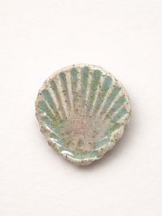 Брошь ручной работы «Ракушка», Partala ceramics