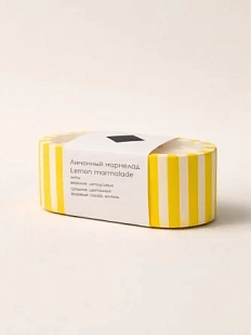 Интeрьерная свеча «Лимонный мармелад», соевый воск, маленькая