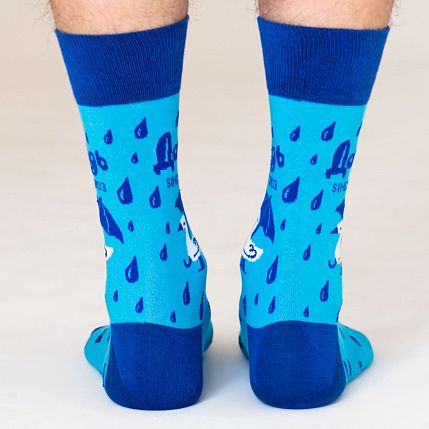 Носки «Основан в 1703 году», р-р 42-46, голубые, фото 5.