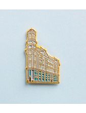 Металлический значок «Дом Йоффе» серия Петербург