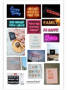 Стикерпак «Неоновые надписи»