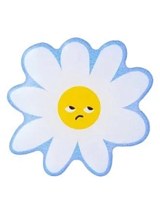 3Д Стикер на телефон «Цветочек Скептик», белый, объёмный